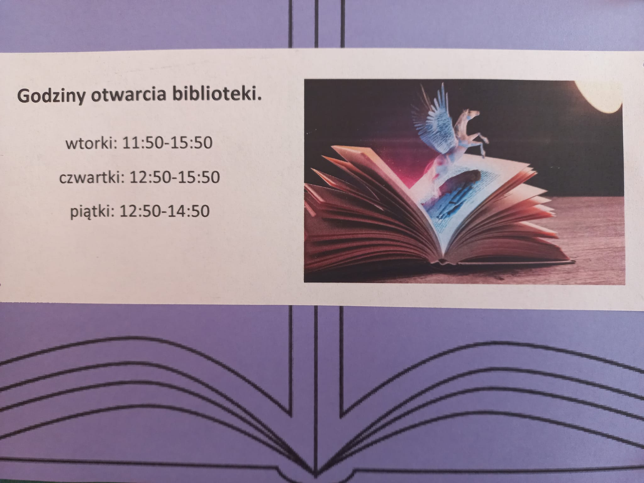 Godziny otwarcia biblioteki