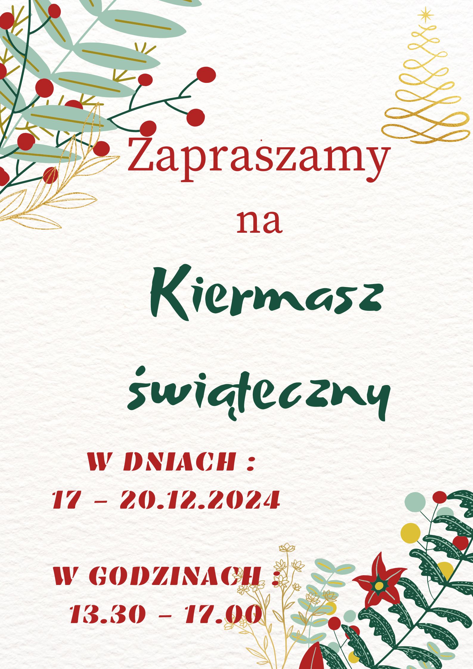 KIERMASZ ŚWIĄTECZNY